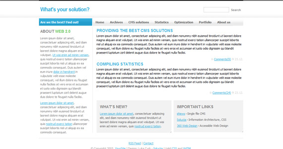 what-solution-xhtml-css-模板